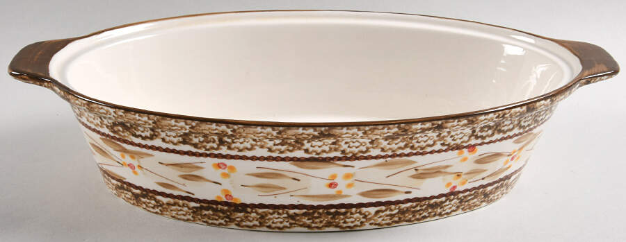 Old World Brown 2 Quart Oval Covered Casserole No Lid by Temp-Tations-1