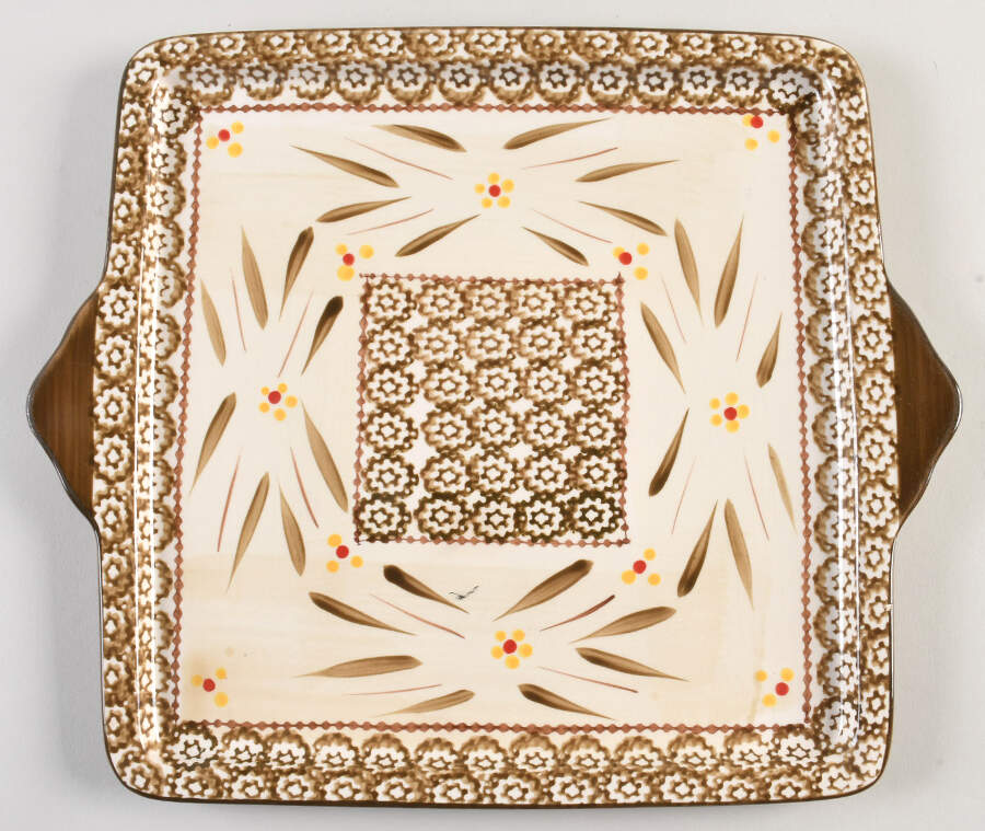 Old World Brown 13" Square Lid-It by Temp-Tations-1