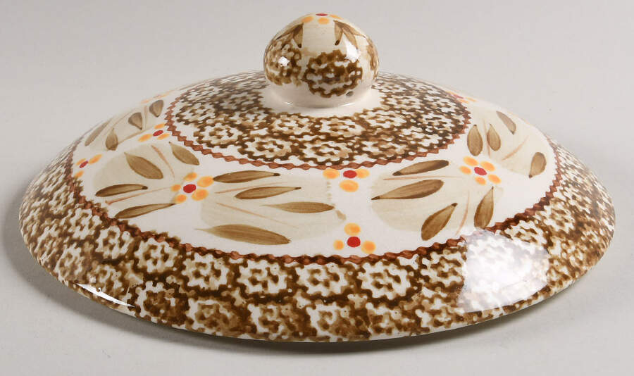 Old World Brown Lid for 2.5 Qt Round Casserole by Temp-Tations-1