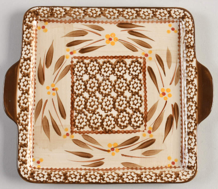 Old World Brown 9" Square Lid-It by Temp-Tations-1