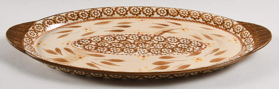 Old World Brown Tray for Soup Mug & Sandwich Set by Temp-Tations-1