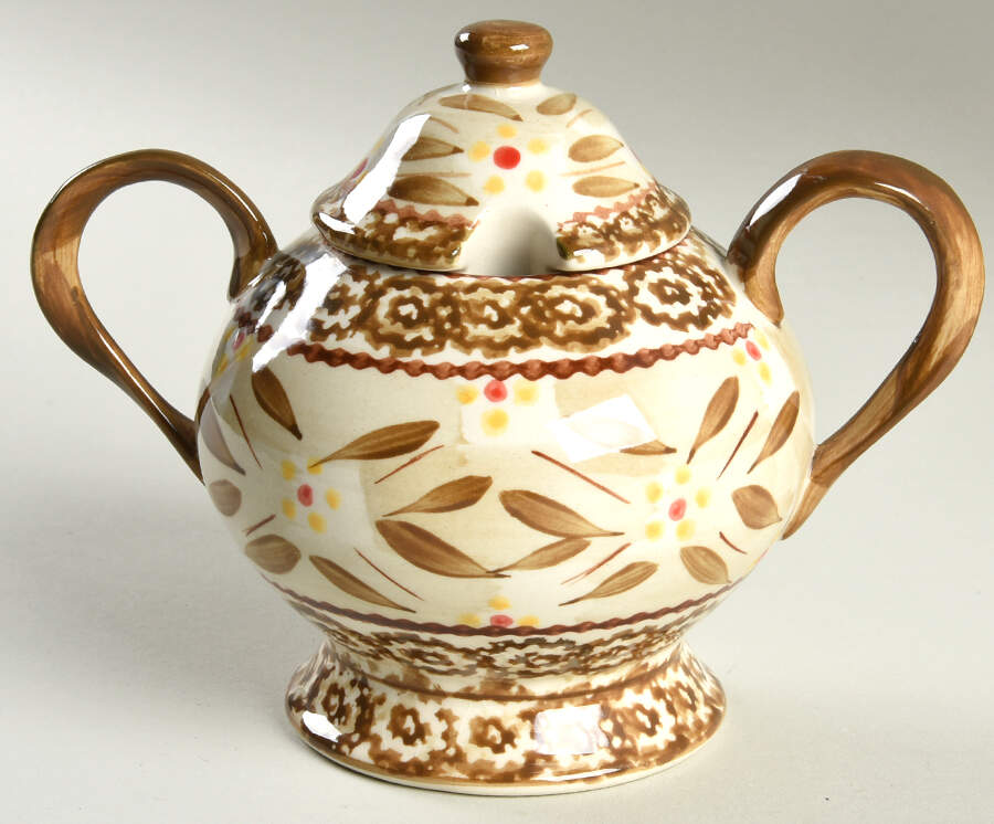Old World Brown Sugar Bowl & Lid by Temp-Tations-1