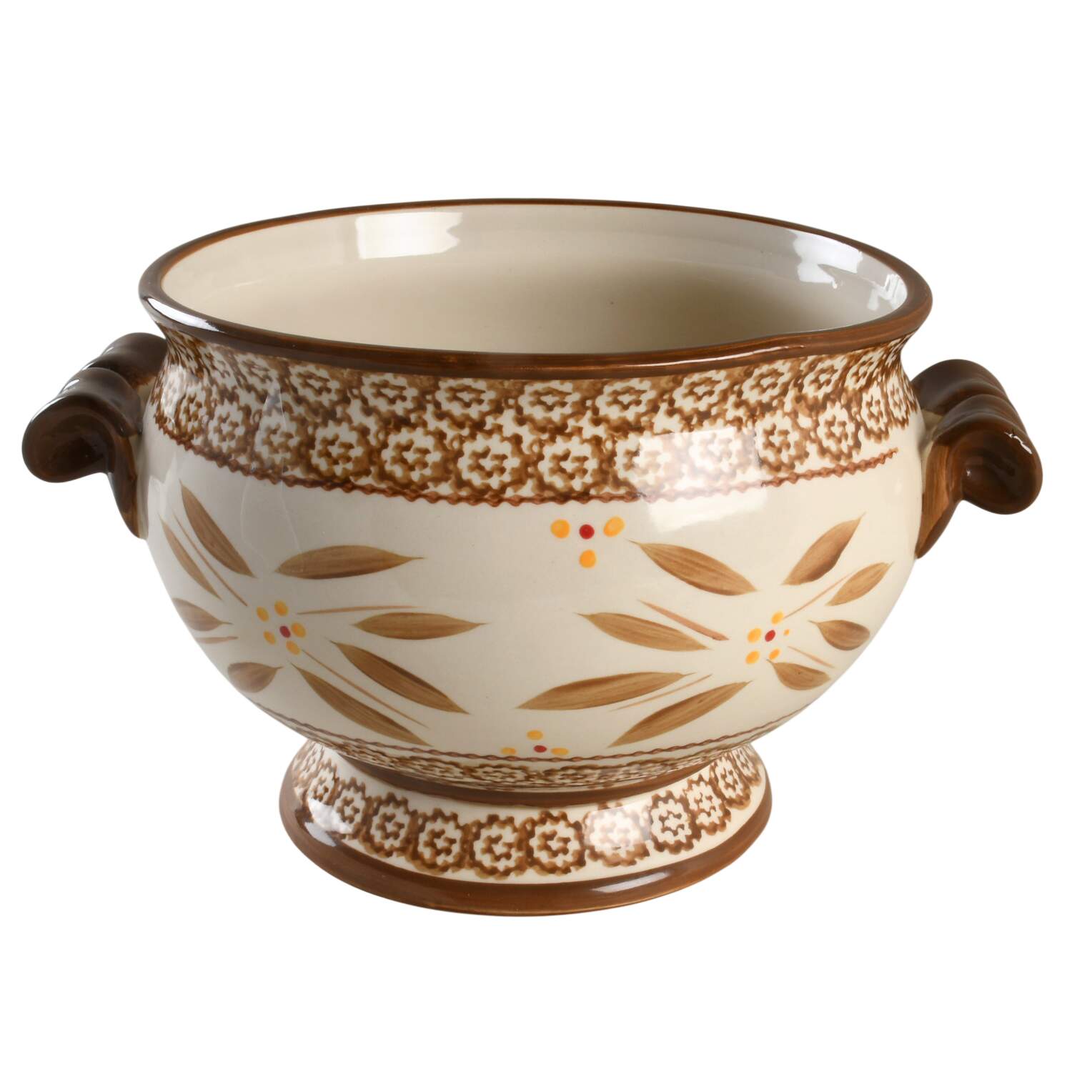 Old World Brown Tureen No Lid by Temp-Tations-1