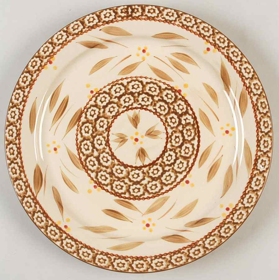 Old World Brown Dinner Plate by Temp-Tations-1