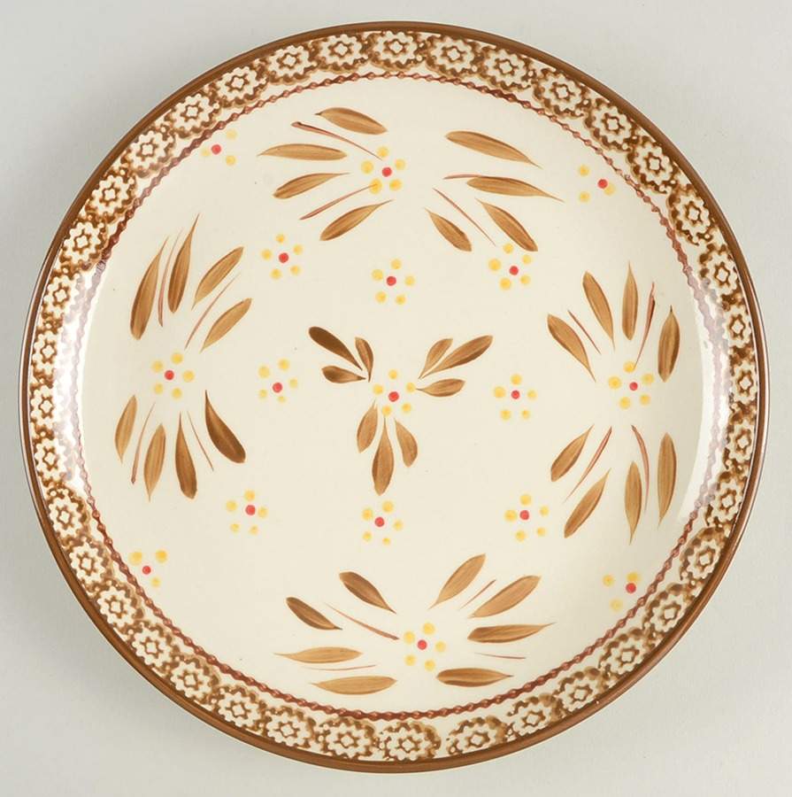 Old World Brown Coupe Dinner Plate by Temp-Tations-1