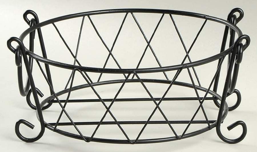 Old World Confetti Metal Stand for 9" Round Handled Baker by Temp-Tations-1