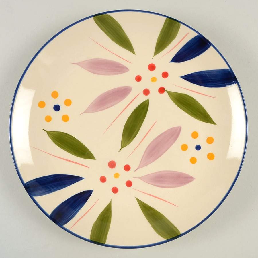 Old World Confetti Coupe Dinner Plate by Temp-Tations-1