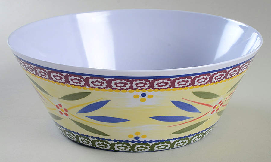 Old World Confetti 10" Large Melamine Salad Serving Bowl by Temp-Tations-1