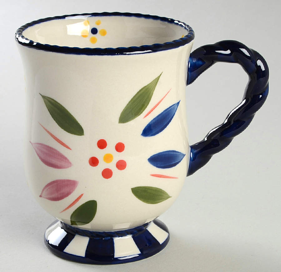 Old World Confetti Pedestal Mug by Temp-Tations-1