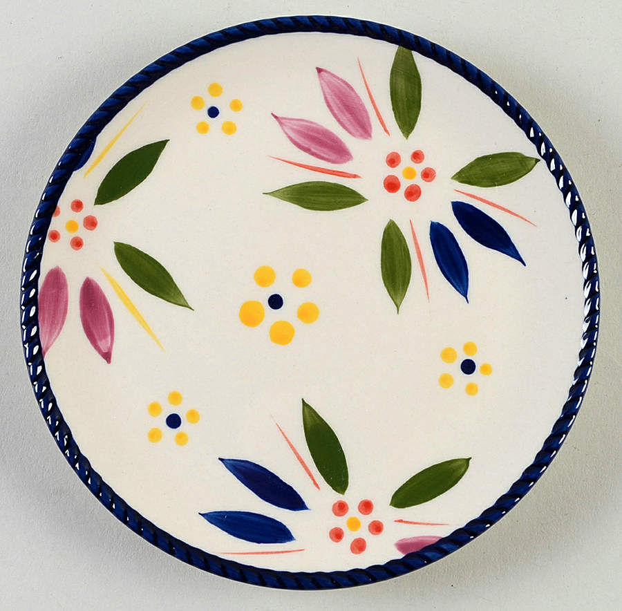 Old World Confetti Coupe Bread & Butter Plate by Temp-Tations-1