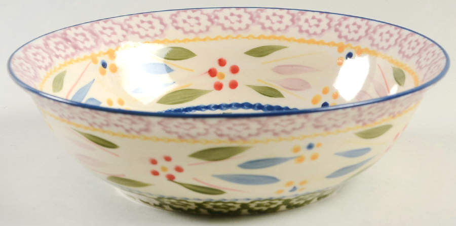Old World Confetti Soup/Cereal Bowl by Temp-Tations-1