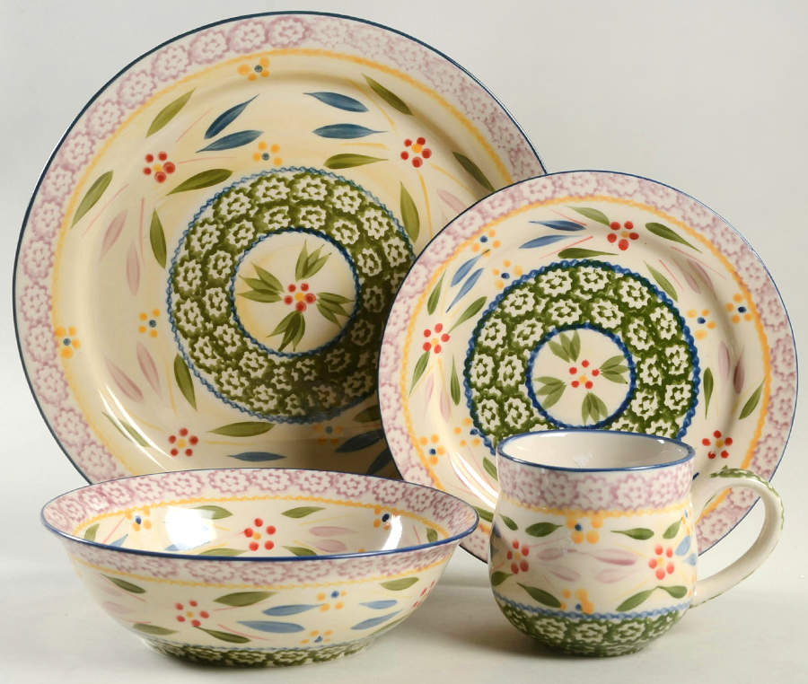 Old World Confetti 4 Piece Place Setting by Temp-Tations-1