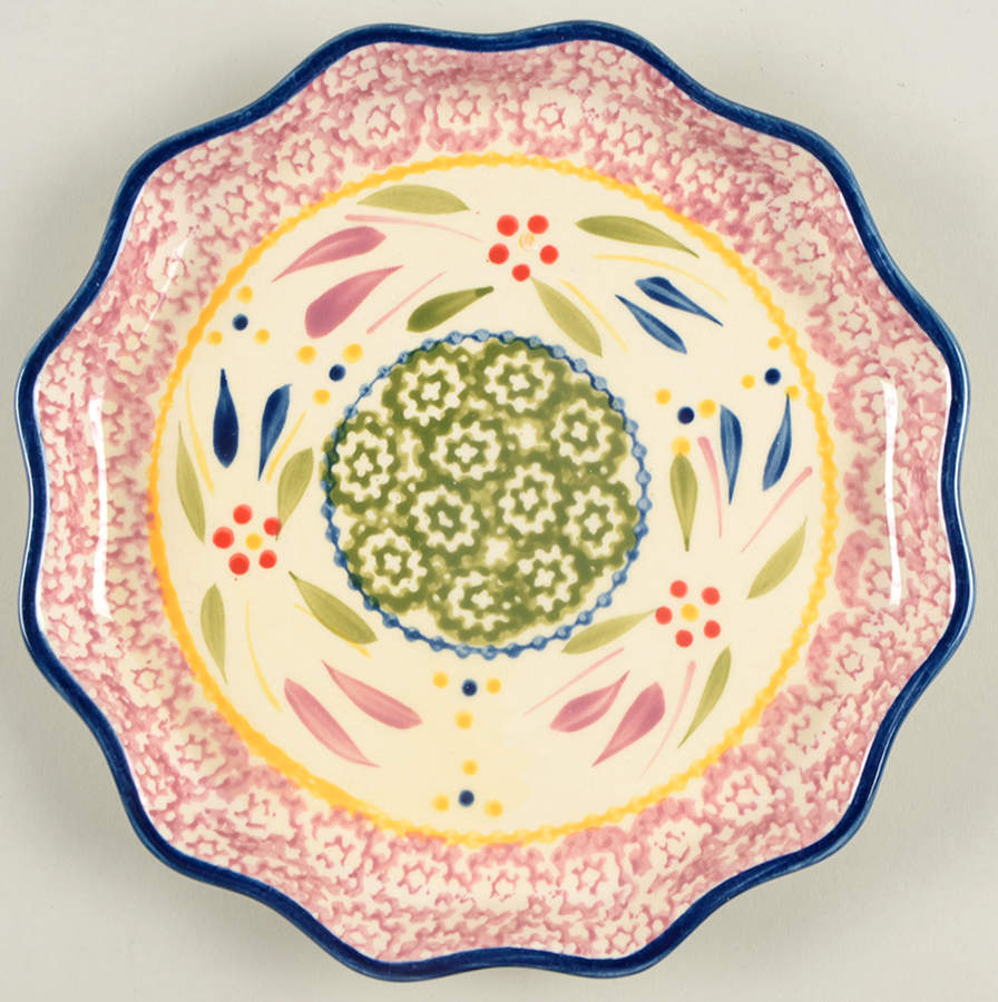Old World Confetti Dessert/Pie Plate by Temp-Tations-1