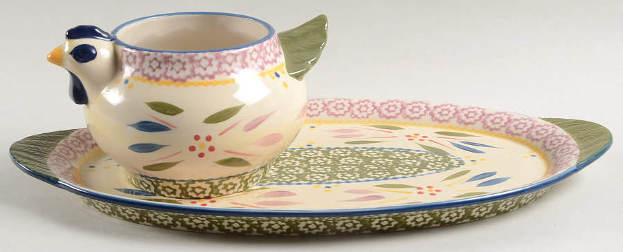 Old World Confetti Soup Mug & Sandwich Set by Temp-Tations-1