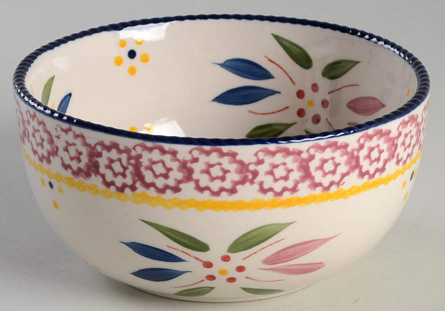 Old World Confetti Soup/Cereal Bowl by Temp-Tations-1