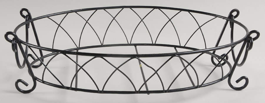 Old World Confetti Metal Stand for 13" Oval Baker by Temp-Tations-1