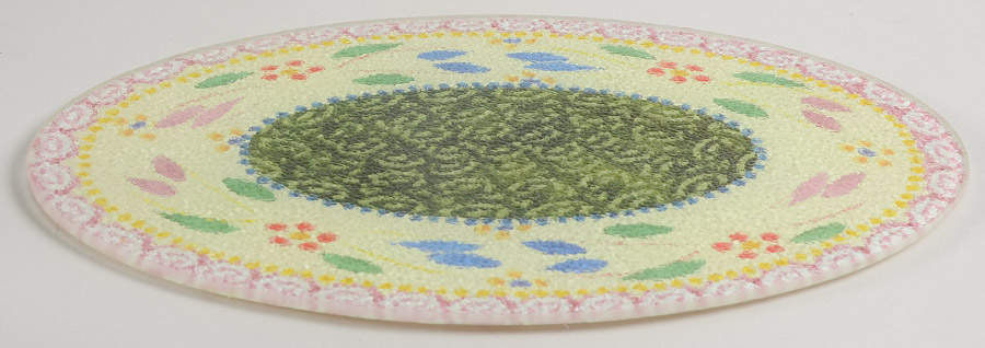 Old World Confetti Glass Trivet for 13" Oval Baker by Temp-Tations-1