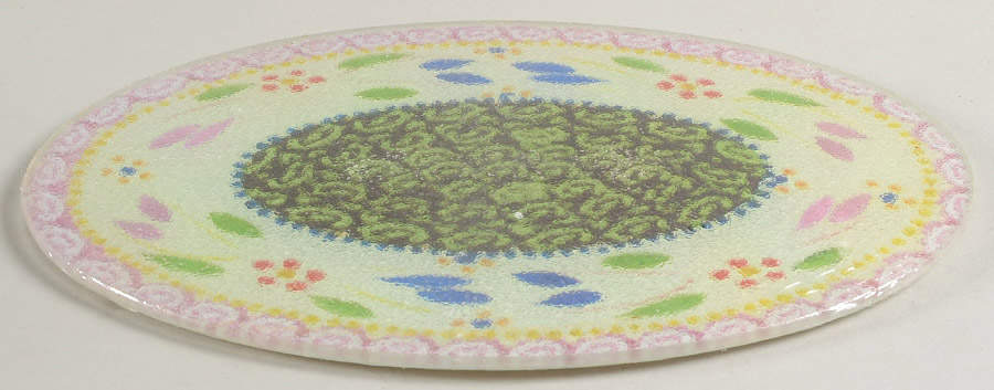 Old World Confetti Glass Trivet for 11" Oval Baker by Temp-Tations-1