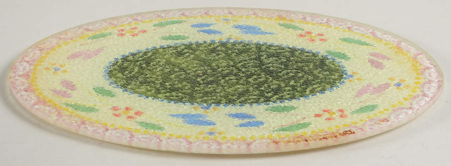 Old World Confetti Glass Trivet for 10" Oval Baker by Temp-Tations-1