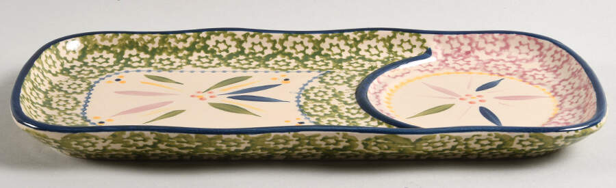 Old World Confetti 12" Rectangular Snack Tray by Temp-Tations-1
