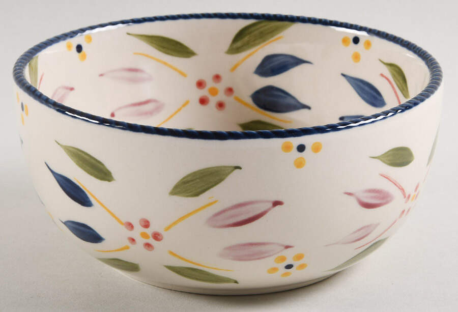 Old World Confetti Soup/Cereal Bowl by Temp-Tations-1