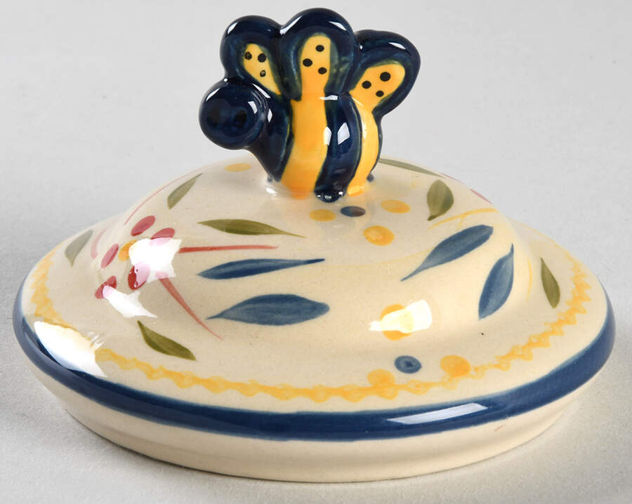 Old World Confetti Lid for Sugar Bowl by Temp-Tations-1