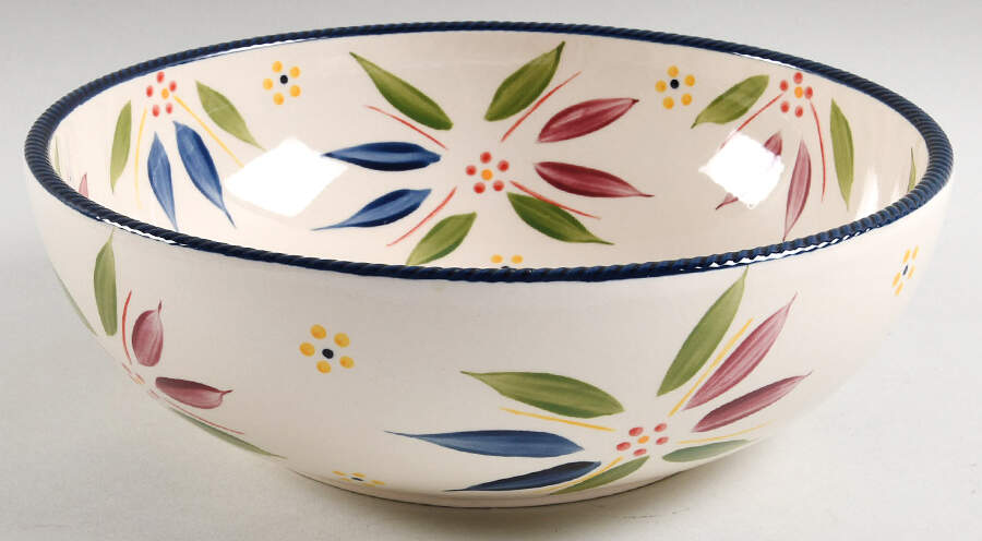 Old World Confetti 9" Round Serving Bowl by Temp-Tations-1