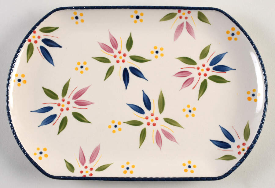 Old World Confetti 11" Rectangular Serving Platter by Temp-Tations-1