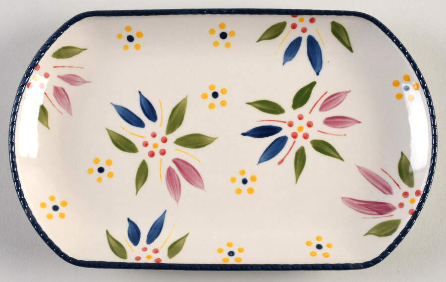 Old World Confetti 9" Rectangular Serving Platter by Temp-Tations-1