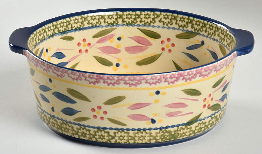 Old World Confetti 1.5 Quart Round Casserole No Lid by Temp-Tations-1