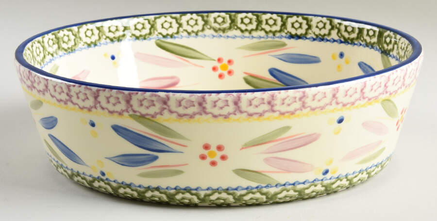 Old World Confetti 10" Oval Baker by Temp-Tations-1