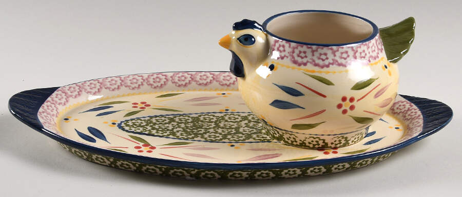 Old World Confetti Soup Mug & Sandwich Set by Temp-Tations-1