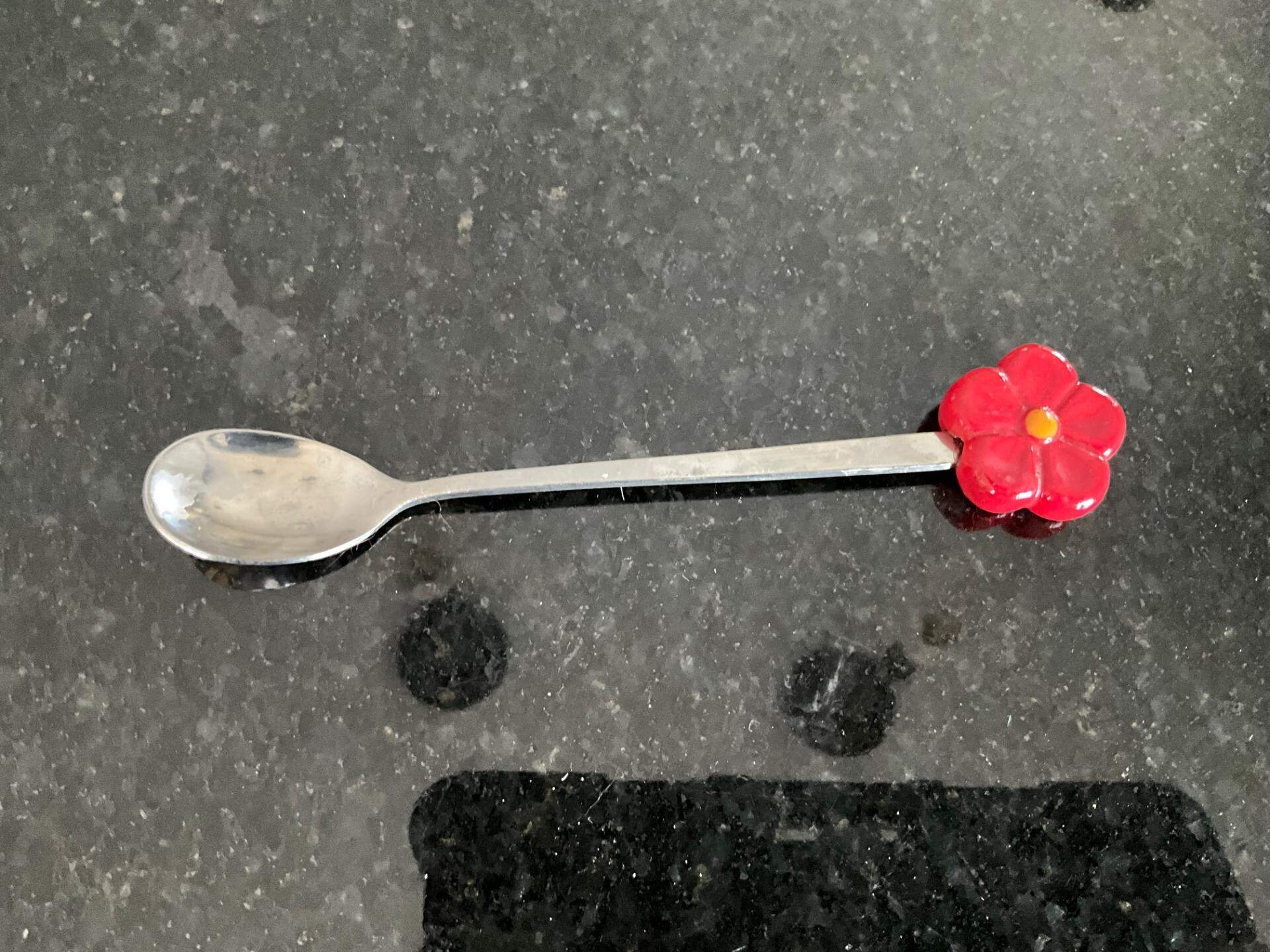 Old World Confetti Spoon for Mug & Lid/Coaster by Temp-Tations-1