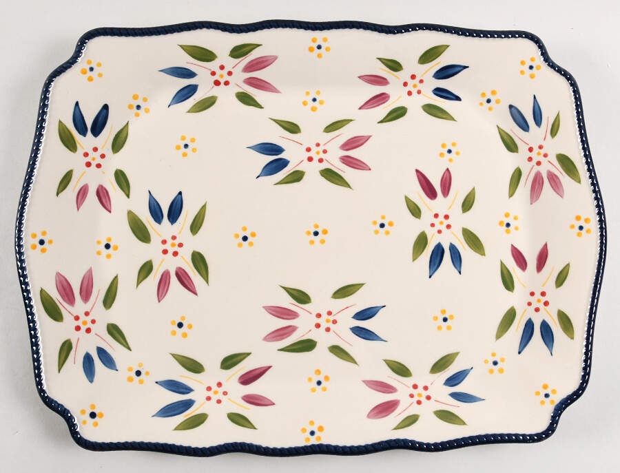 Old World Confetti 15" Rectangular Serving Platter by Temp-Tations-1