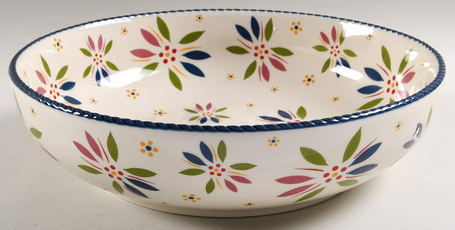 Old World Confetti 12" Round Serving Bowl by Temp-Tations-1