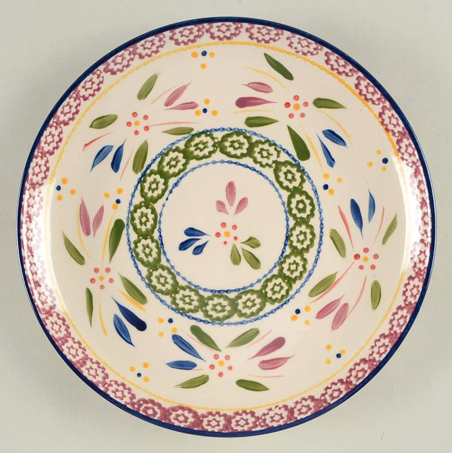 Old World Confetti Coupe Dinner Plate by Temp-Tations-1