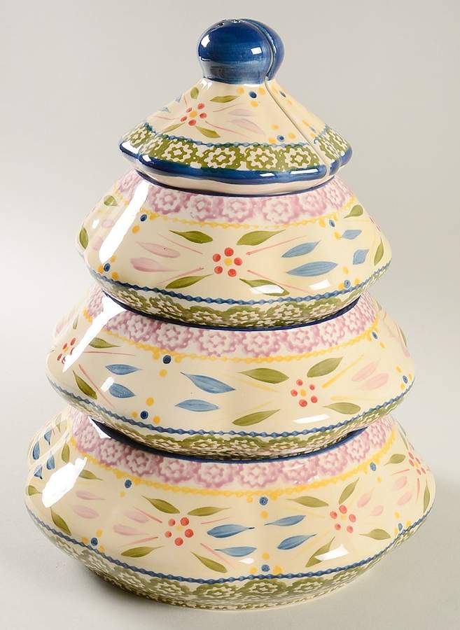 Old World Confetti Christmas Tree Stacking Set by Temp-Tations-1