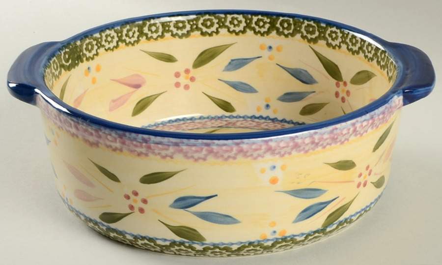 Old World Confetti 10" Round Handled Baker by Temp-Tations-1