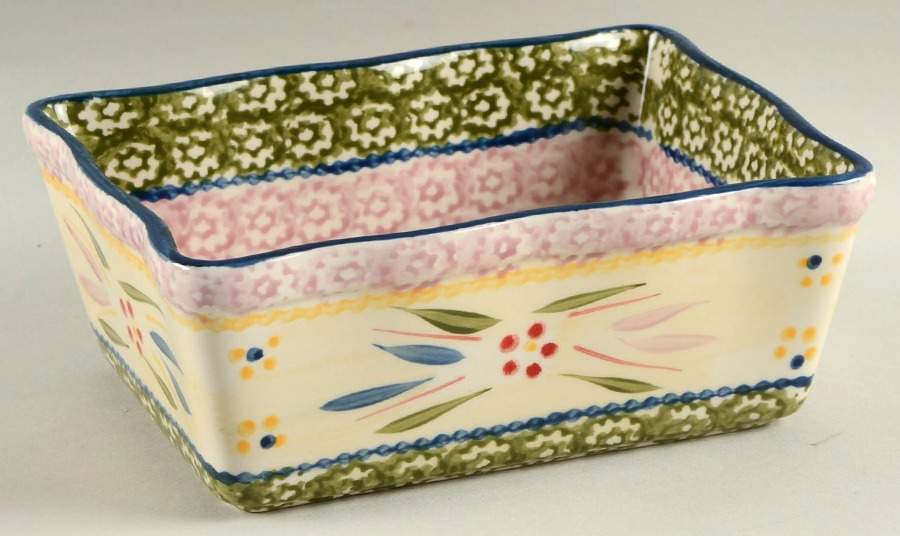 Old World Confetti 7" Rectangular Baker by Temp-Tations-1