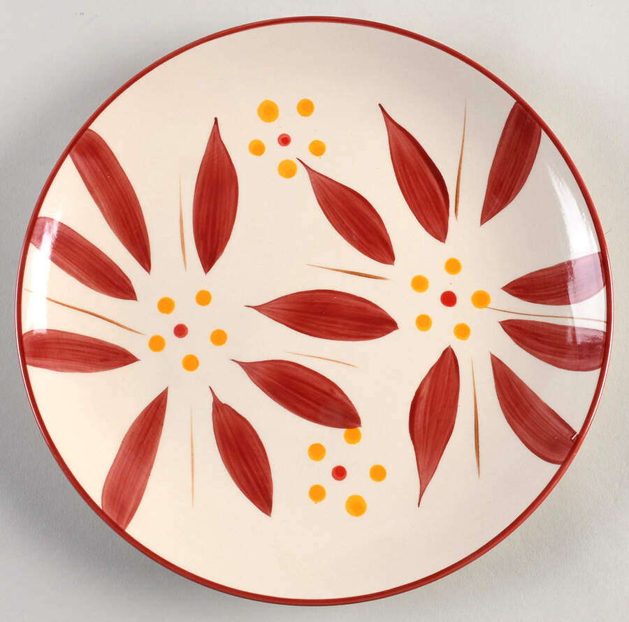 Old World Cranberry Coupe Dinner Plate by Temp-Tations-1