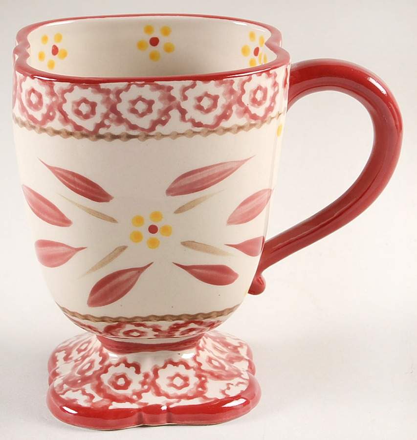 Old World Cranberry Square Mug by Temp-Tations-1