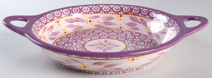 Old World Lilac 13" Round Baker by Temp-Tations-1