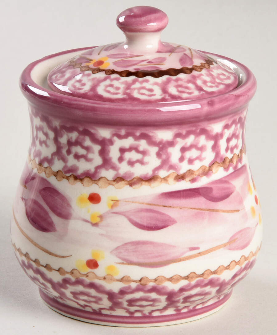 Old World Lilac Sugar Bowl & Lid by Temp-Tations-1