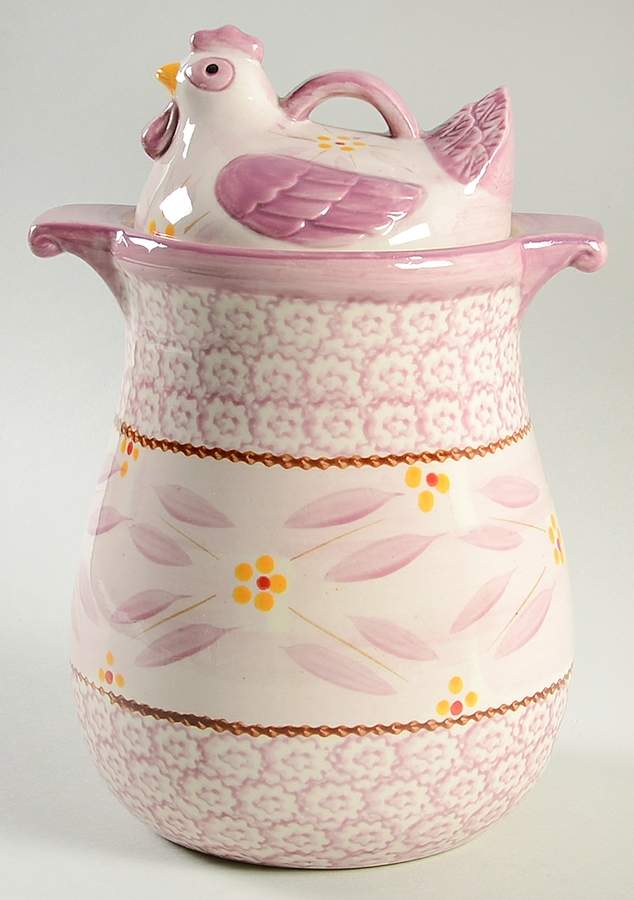 Old World Lilac Large Canister & Lid by Temp-Tations-1