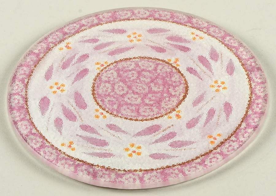 Old World Lilac Glass Trivet for 10" Round Baker by Temp-Tations-1