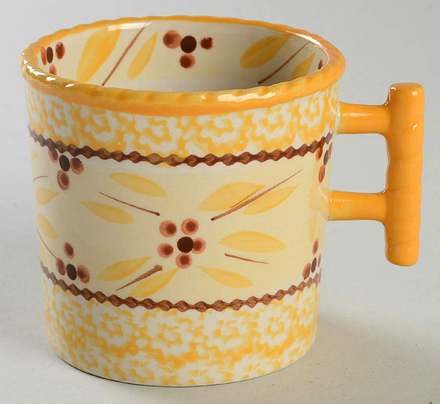 Old World Yellow Mug by Temp-Tations-1