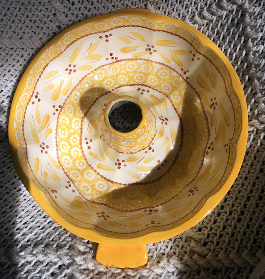 Old World Yellow Bundt Pan by Temp-Tations-1