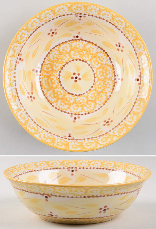 Old World Yellow Soup/Cereal Bowl by Temp-Tations-1