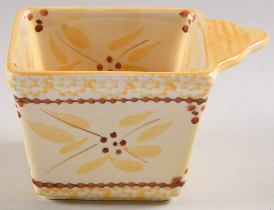 Old World Yellow Individual Square Baker by Temp-Tations-1