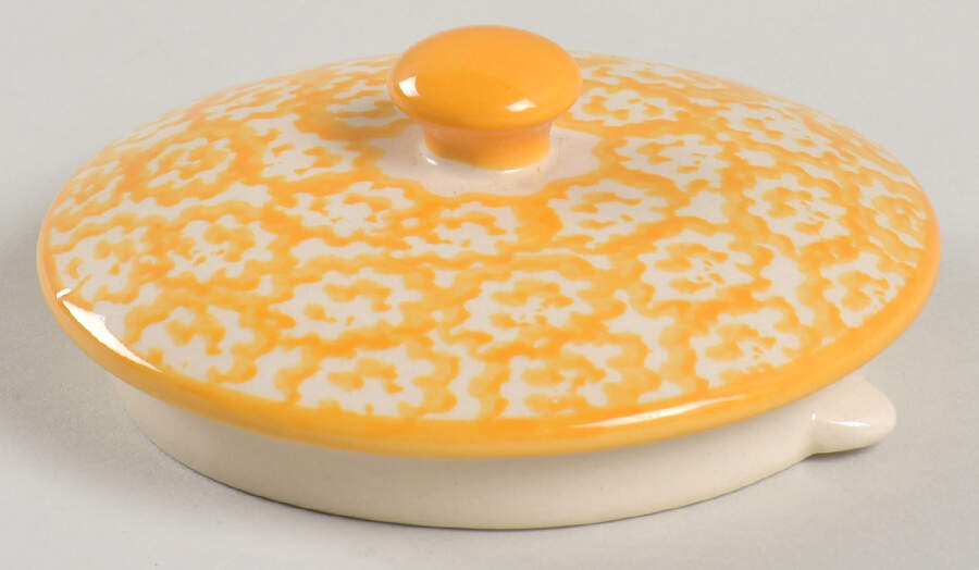 Old World Yellow Lid for Teapot by Temp-Tations-1
